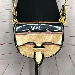 Vintage 70’s Jerico Calf Hair & Leather Crossbody